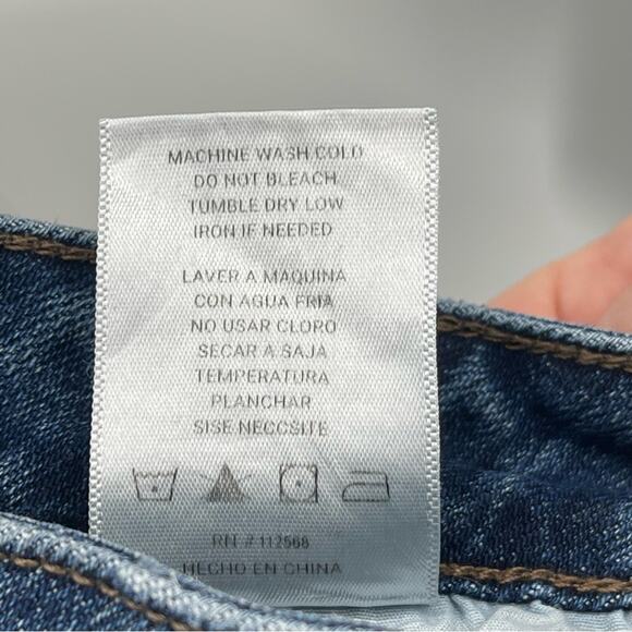 CEROS High Rise Medium Wash Slim Fit Distressed Raw Hem Button Fly Jeans Size 31 - Picture 9 of 9